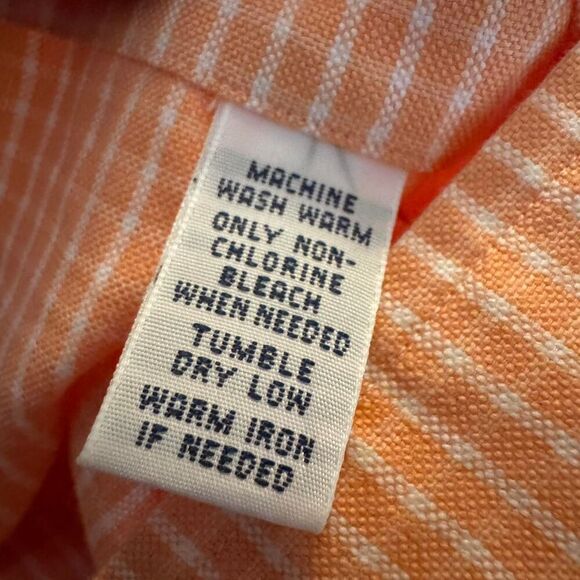 Polo Ralph Lauren classic fit orange gingham short sleeve button down Sz S - Picture 6 of 6